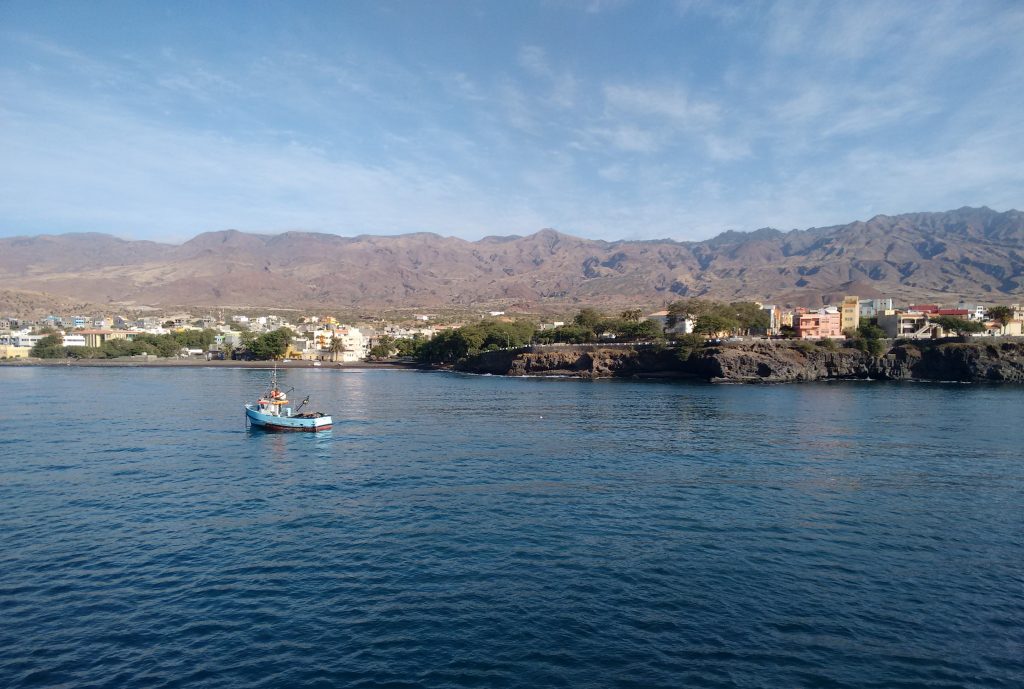 port novo, san antao, cabo verde, cape verde, ferry, port, boat