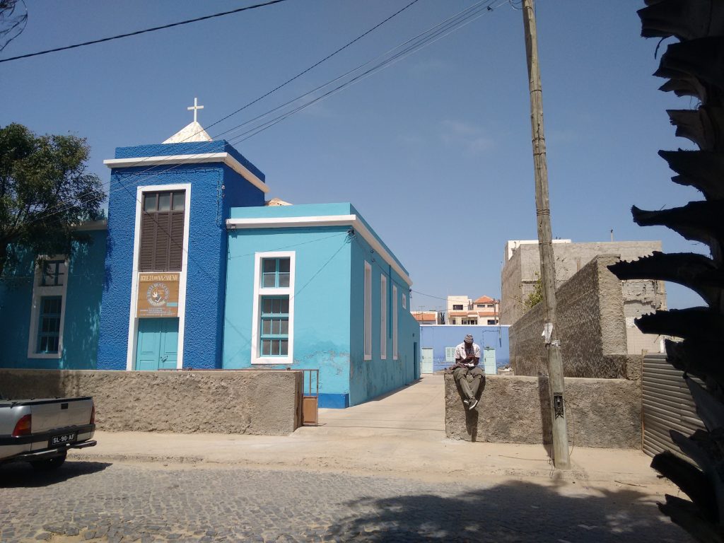 santa maria, sal, cape verde, cabo verde. church