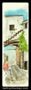 bodeguita, andalucia, vejer de la frontera, arco de la segur, pen and wash, pen and watercolour, pen and watercolour, sketch