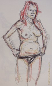 life drawing, model, sketching, vejer sketchers, charcoal, pastel