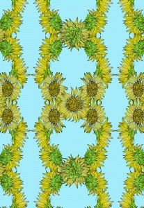 Sunflower-blue-kathryn-hockey-artist-illustrator-web