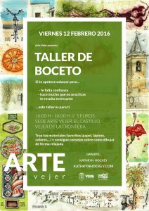 arte vejer, sketch, workshop, drawing, castle, vejer de la frontera, art