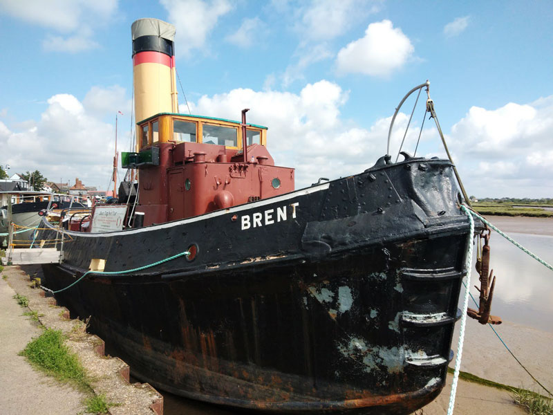 brent, steam tug, boat, maldon, essex, heritage