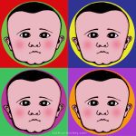 warhol, parody, fred, freddie, birthday, baby, portrait, boy, drawing, illustration, gift, pencil, digital print, photoshop, hope, boy, child, face, instagram