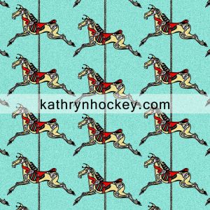 skeleton, horse, halloween, day of the dead, roundabout, repeat pattern, illustration, surface design, 