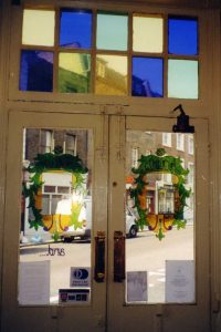 honest cabbage, restaurant, window painting, bermondsey street, london, illustration, decoration