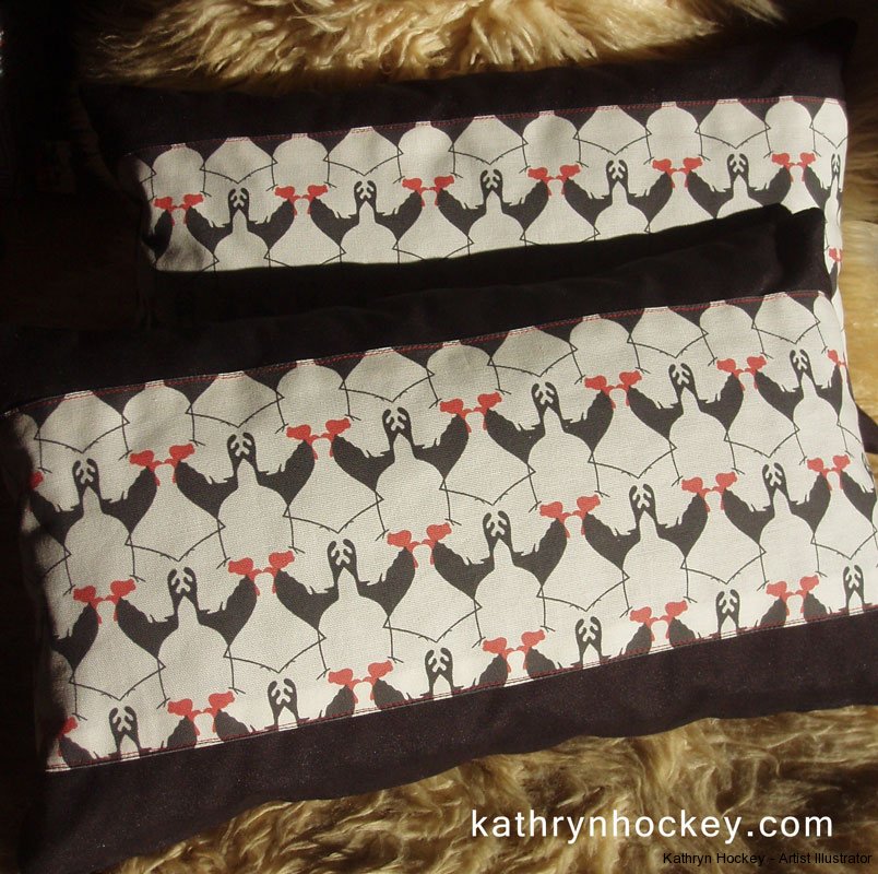 Cockerel-cushions-3-kathryn-hockey-artist-illustrator-web