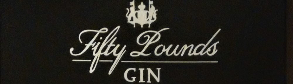 fifty pounds gin, london, gin, signwriting, chalk pens, black board, freehand, text, illustration, logo, brand