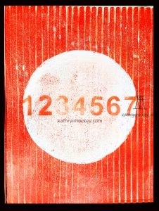 gel plate, gelli arts, monoprint, acrylic paint, seawhite black paper, amsterdam acrylic paint, numbers, texture, stencil, image transfer